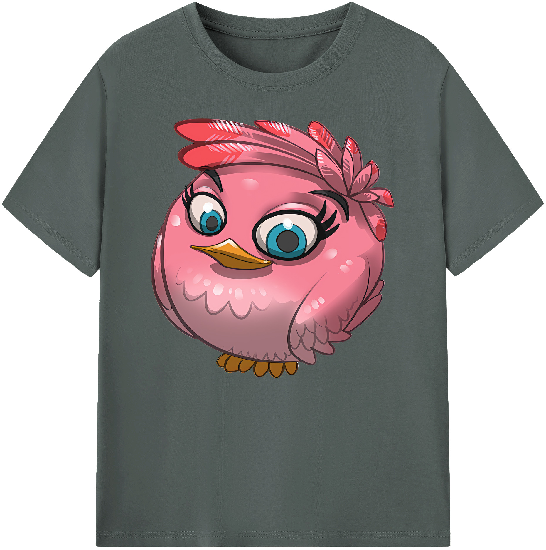 （画像用） Angry Birds アングリーバード 綿100％ メンズ半袖Tシャツ｜肌触りやわらか＆通気性
